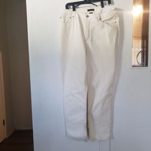NWT house of harlow 1960 cream super high rise straight denim